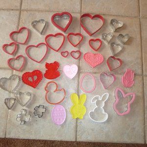 34 Valentine's Easter St. Patrick Cookie Cutters